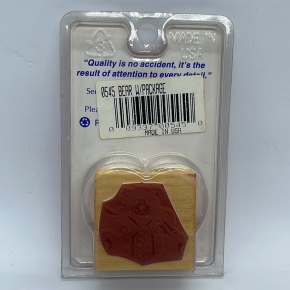 Comotion Fine Rubber Stamps, Lot of 2. 1-3/4” Square, 1-3/4 x 2-1/4 Rectangle. - Picture 4 of 6